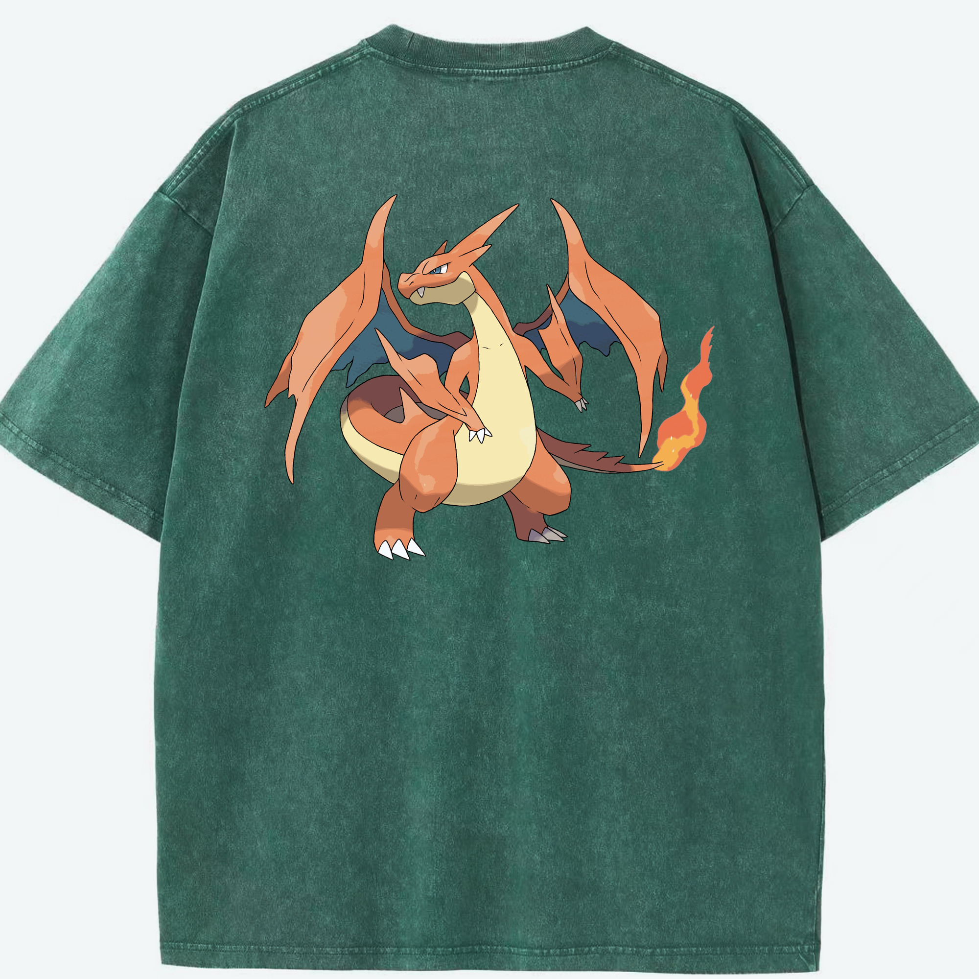 （画像用） ポケットモンスター Pokémon 綿100% ヴィンテージ風 半袖Tシャツ（背面プリント）
